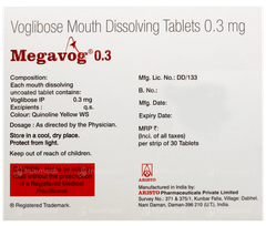 Megavog 0.3 Tablet 30 Megavog 0.3 Tablet 30